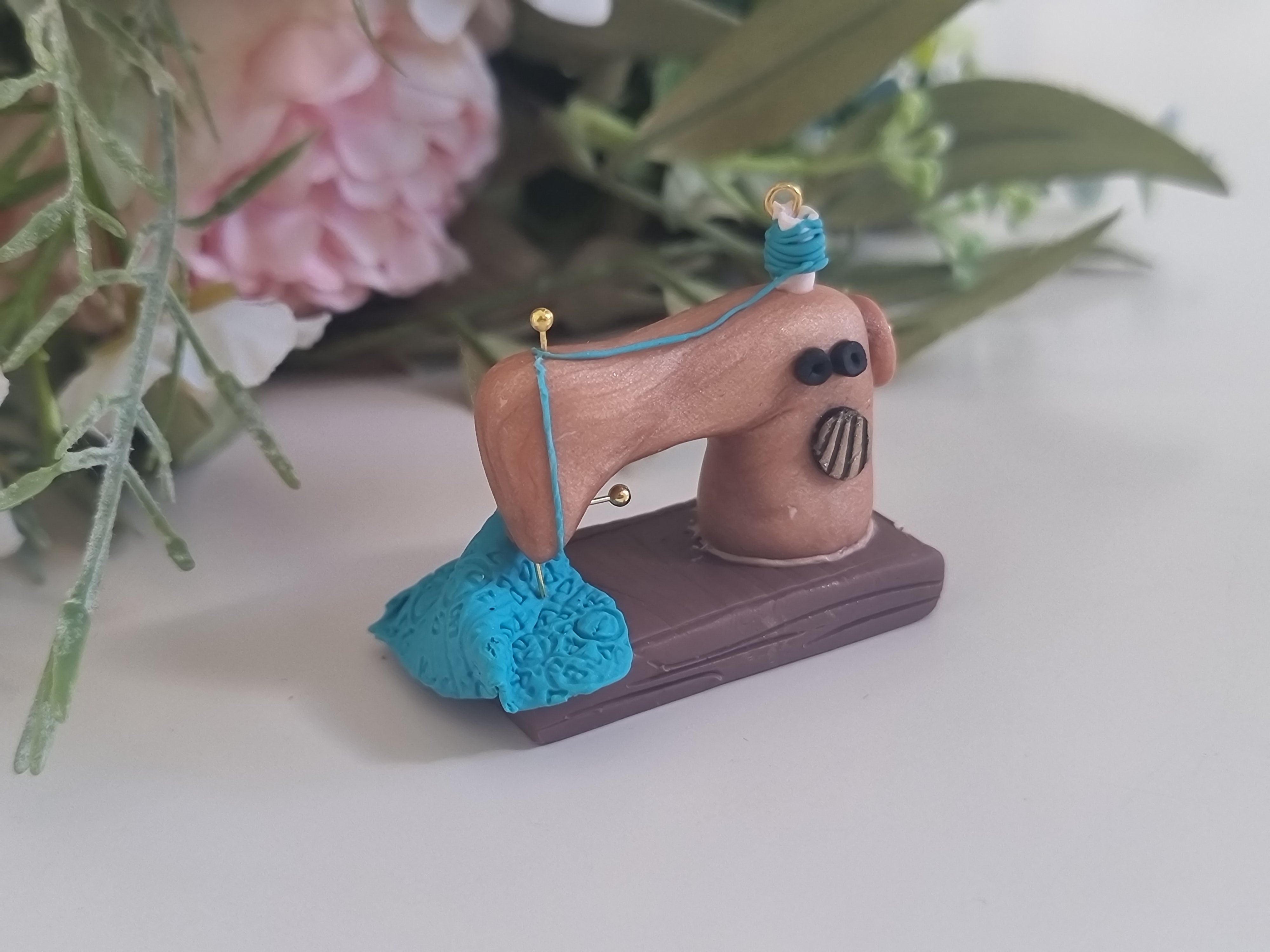 Miniature Sweing Machine - Teal