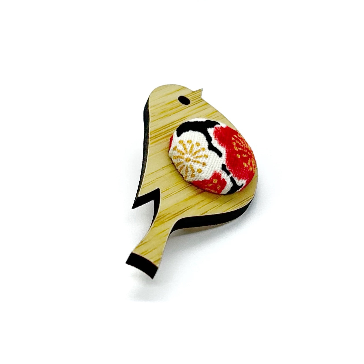 Kimono Robin Brooch