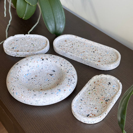 Terrazzo trinket trays | decorative terrazzo bowl
