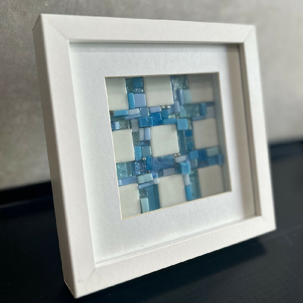 Stained-glass-mosaic-blue-framed