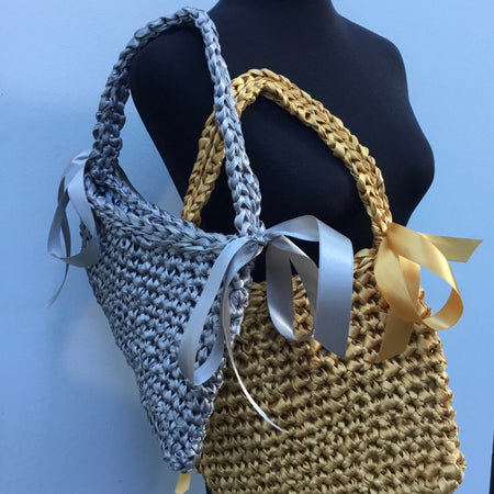 Crocheted Ribbon Handbag