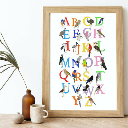 A to Z of Australian Birds - Print