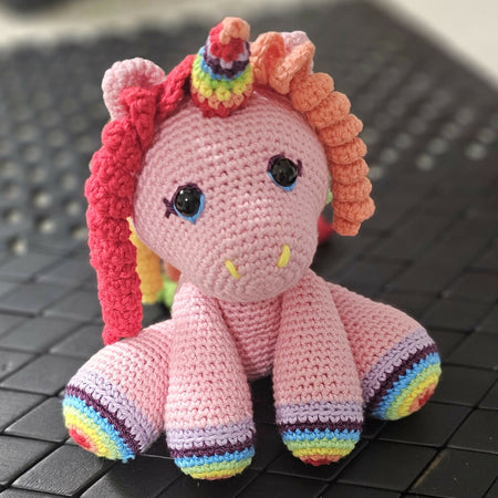 Crocheted Baby Unicorn