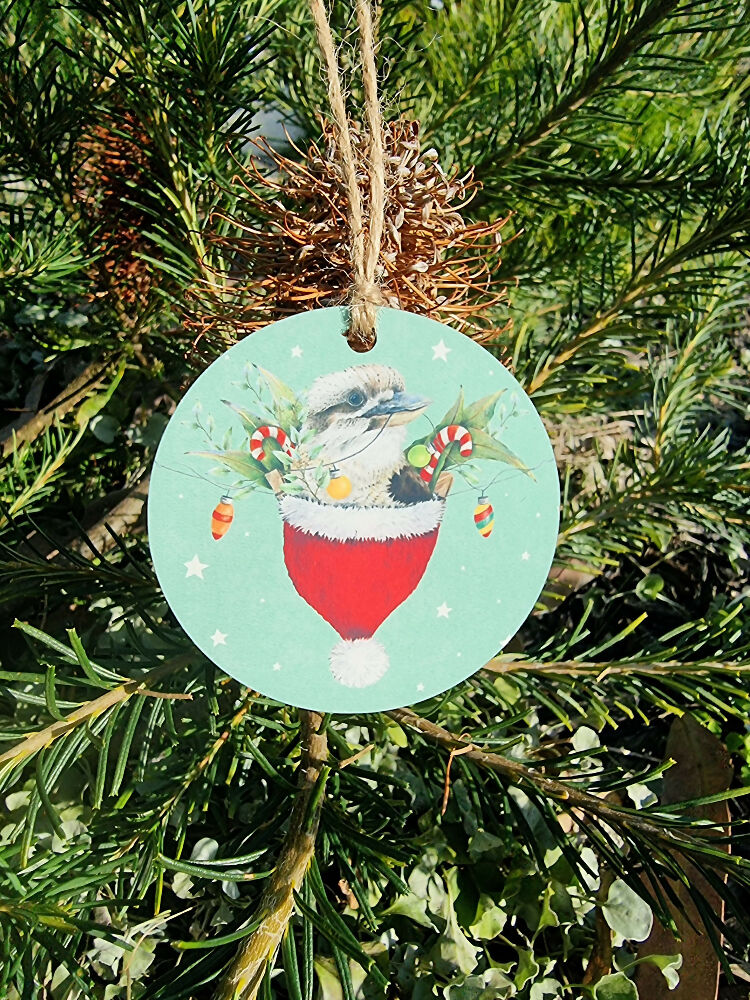 AUSSIE CHRISTMAS - set of 6 pastel decorations