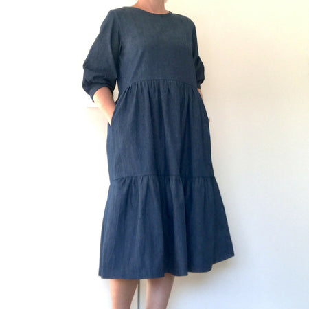 Harlow Dress - Dark Denim