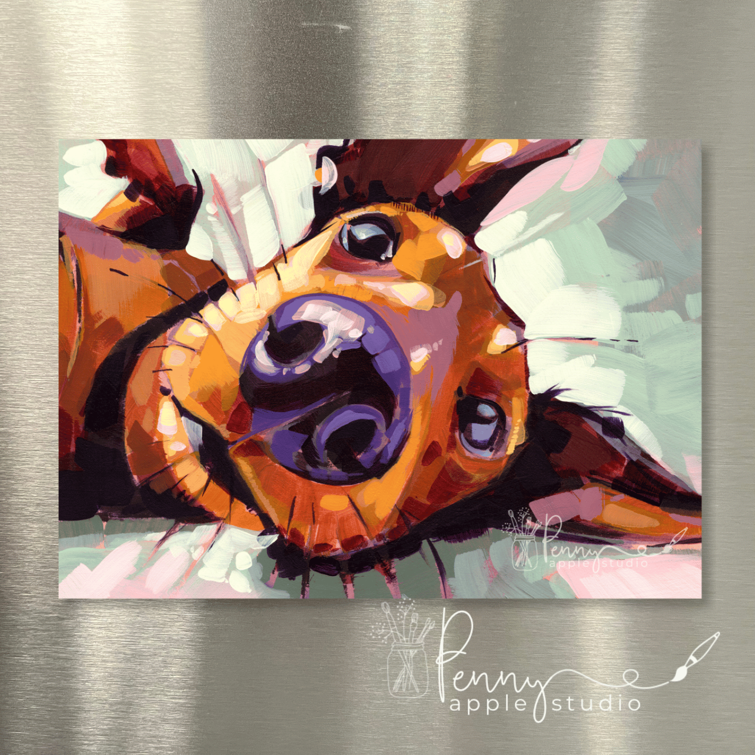 (1) Puppy Dog Fridge Magnet – You Choose