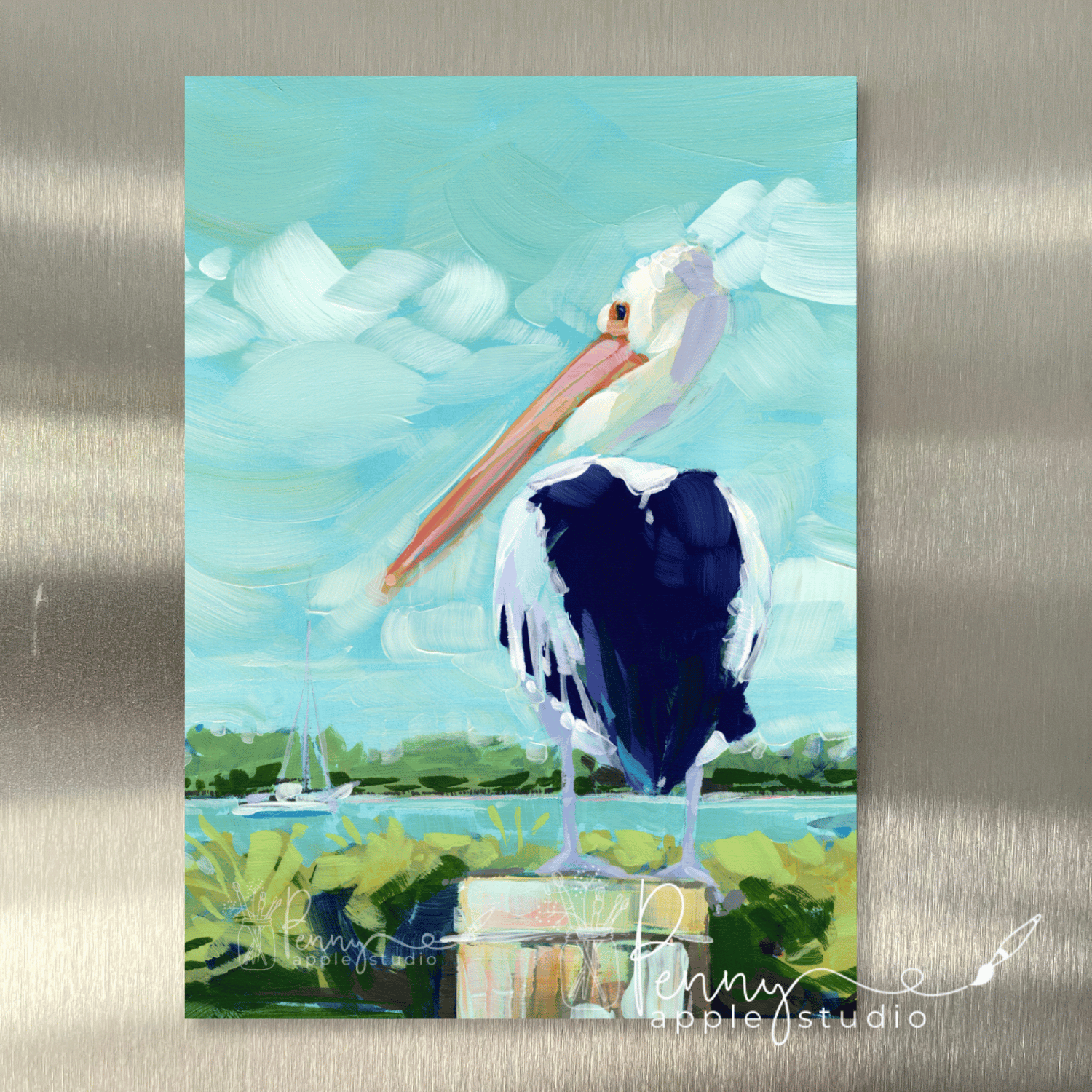 (1) Australian Bird Fridge Magnet – Expressive Mini Art