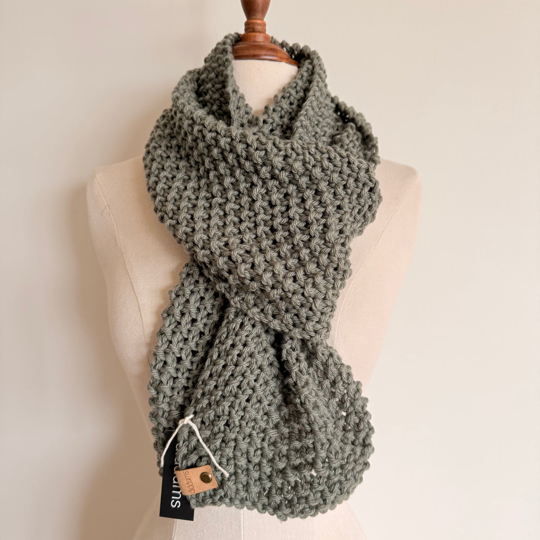Extra Long Natural Fibre Scarf