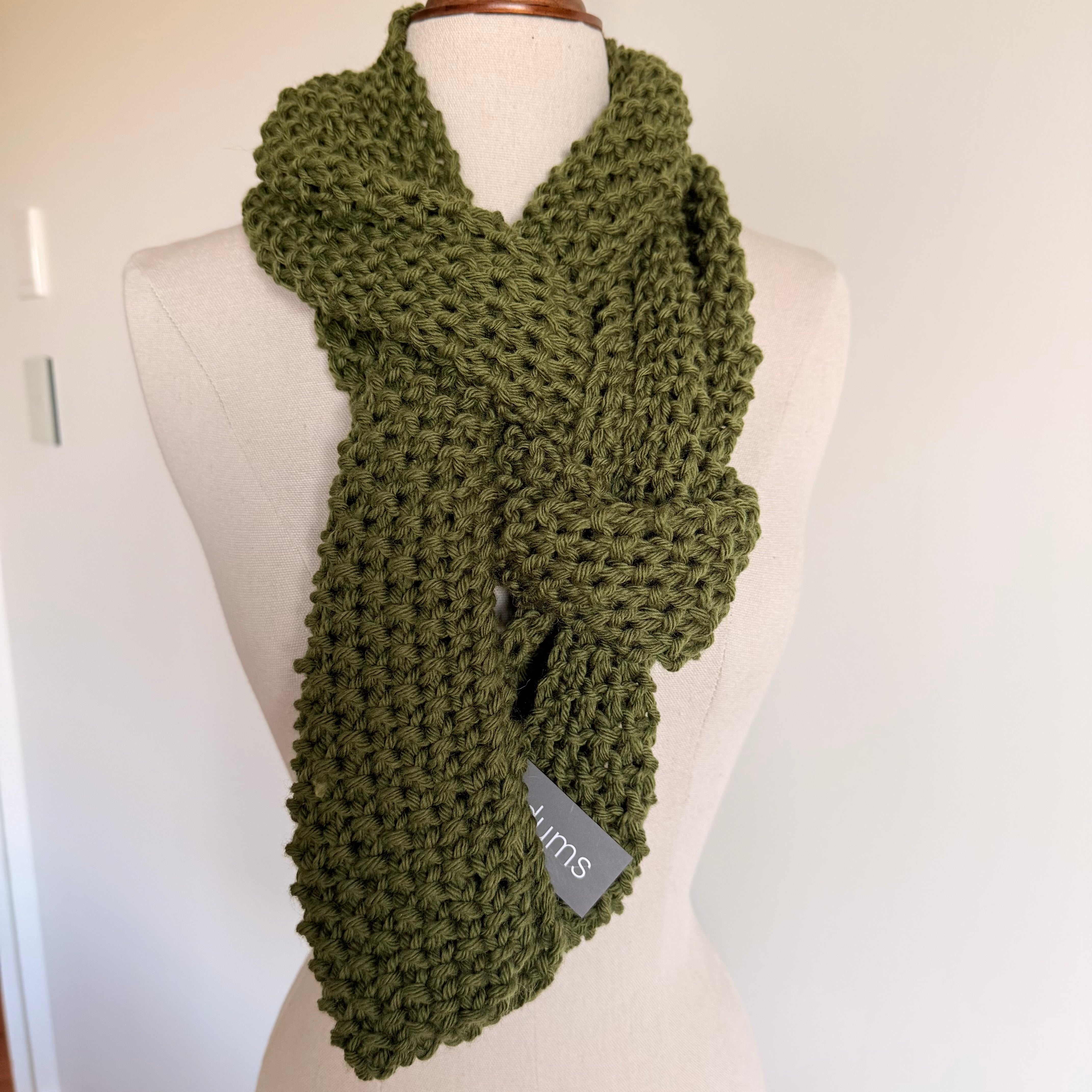 Extra Long Natural Fibre Scarf