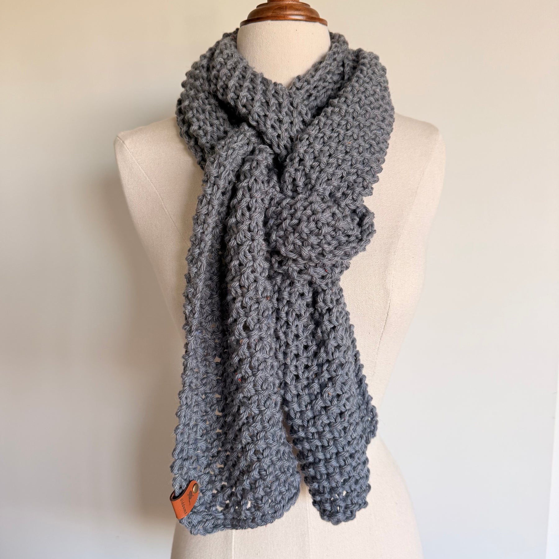 Extra Long Natural Fibre Scarf