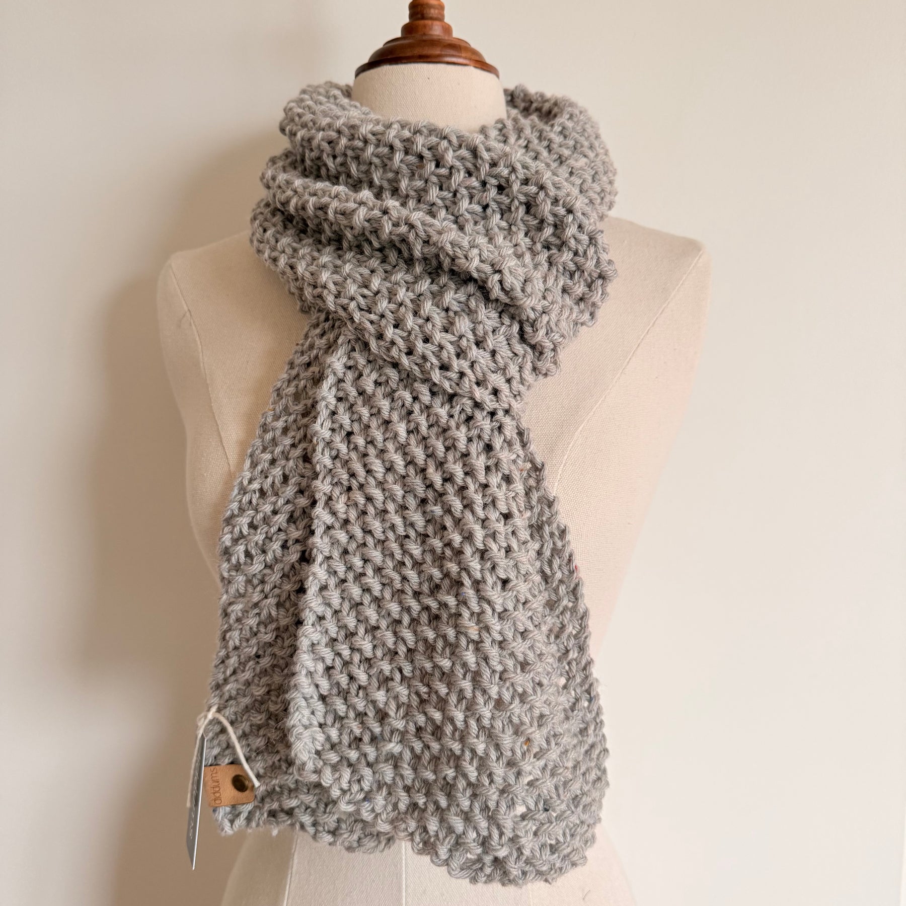 Extra Long Natural Fibre Scarf