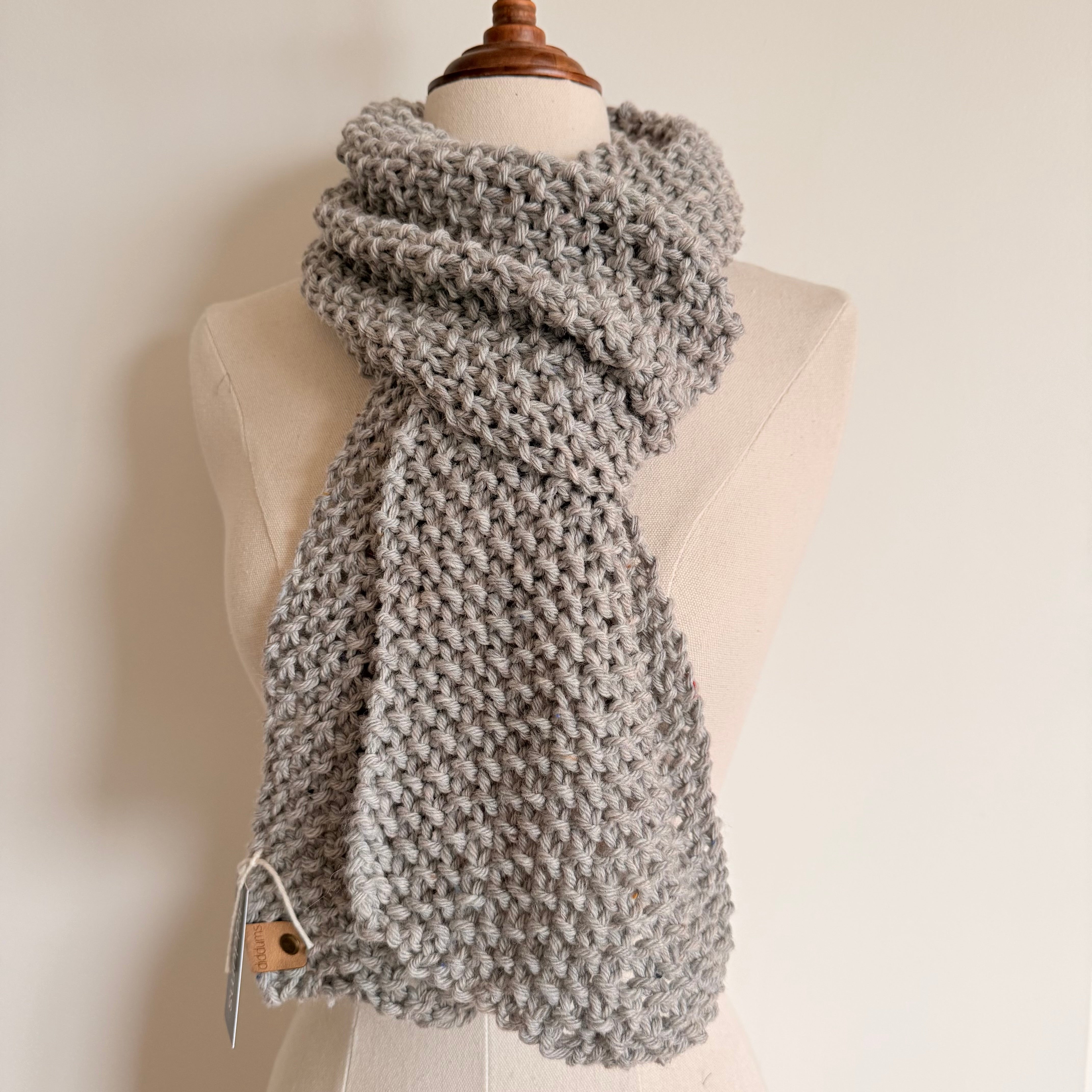 Extra Long Natural Fibre Scarf