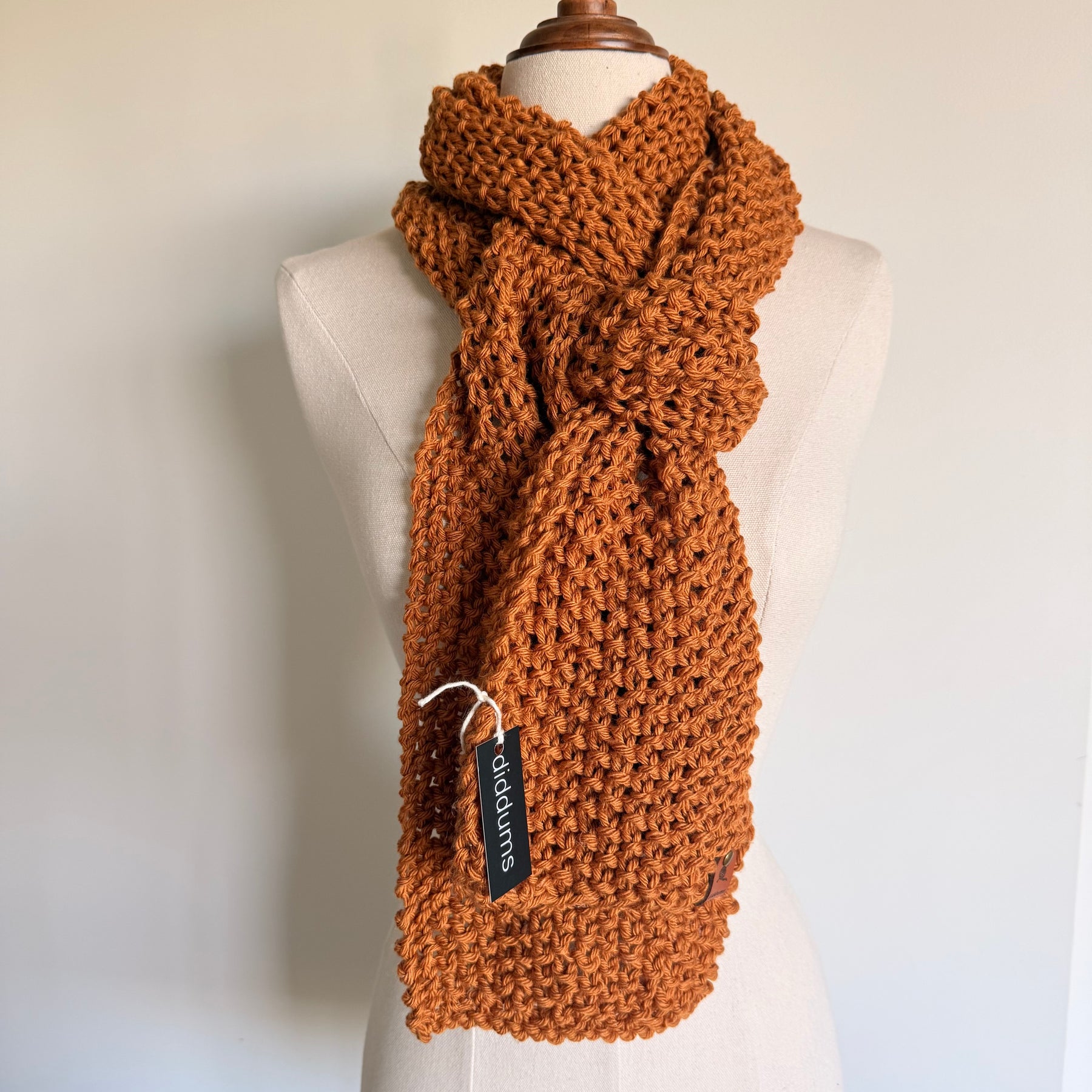 Extra Long Natural Fibre Scarf