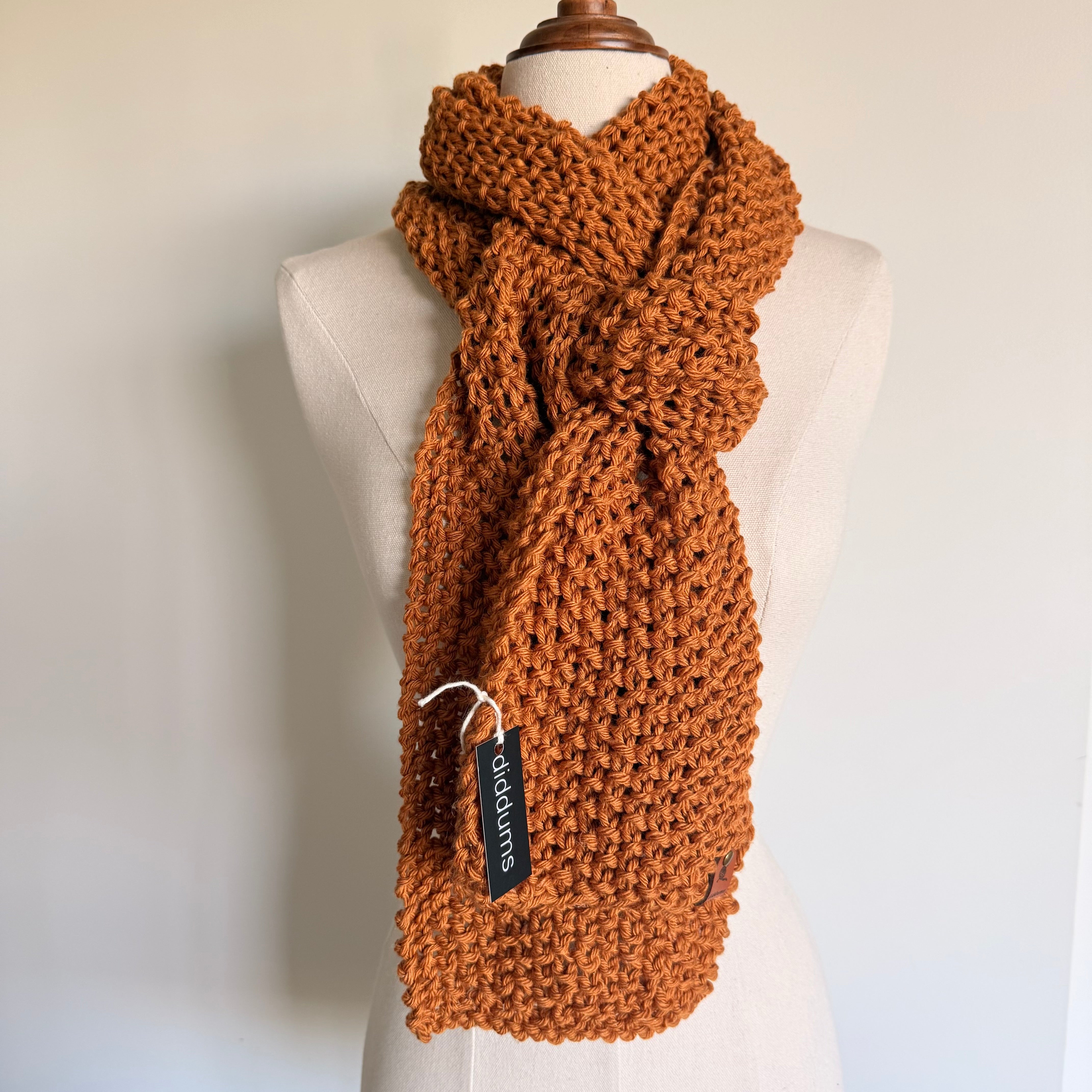 Extra Long Natural Fibre Scarf