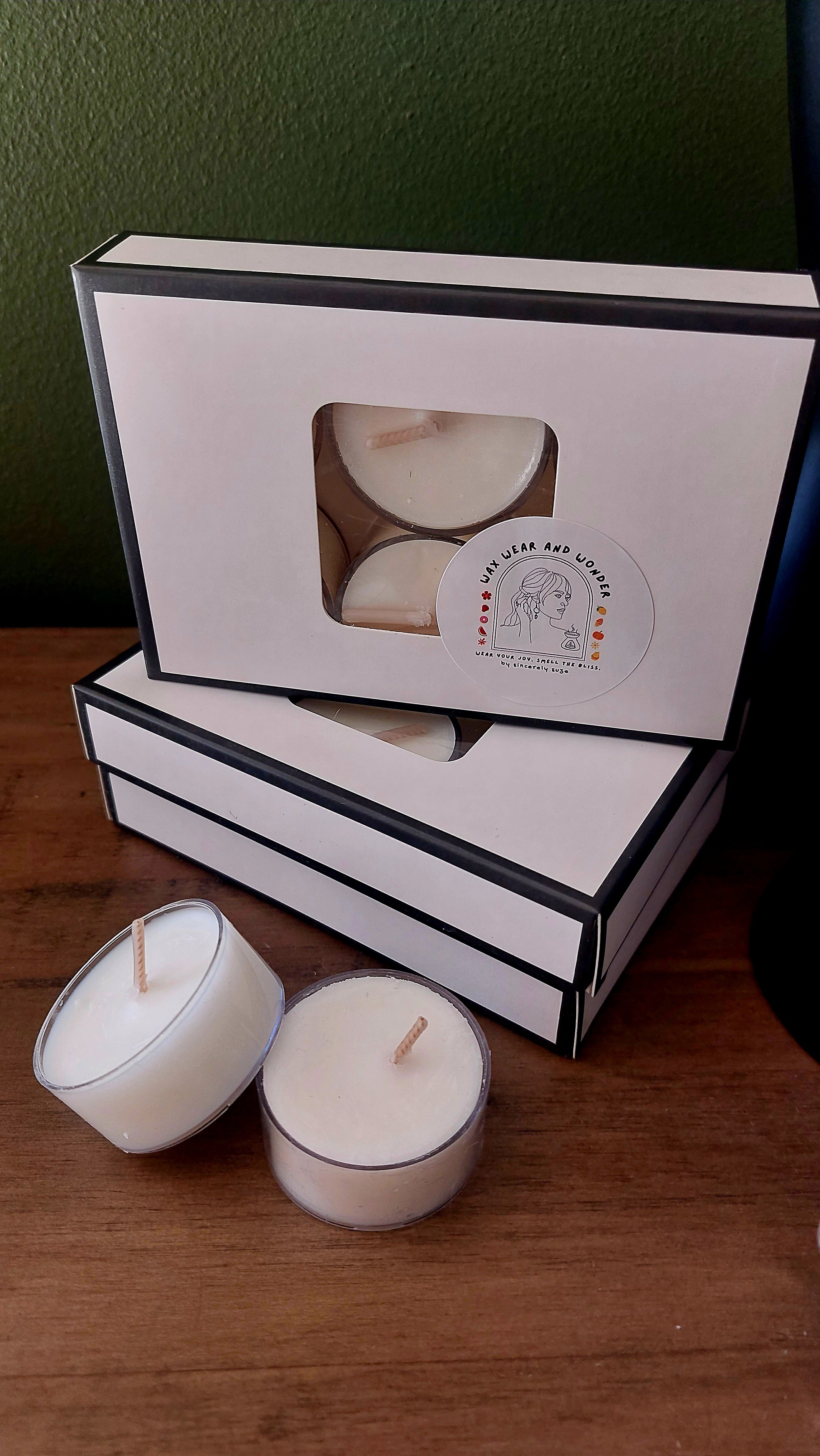 Soy Tea Light Candles - Pack of 6 | Unscented Glow