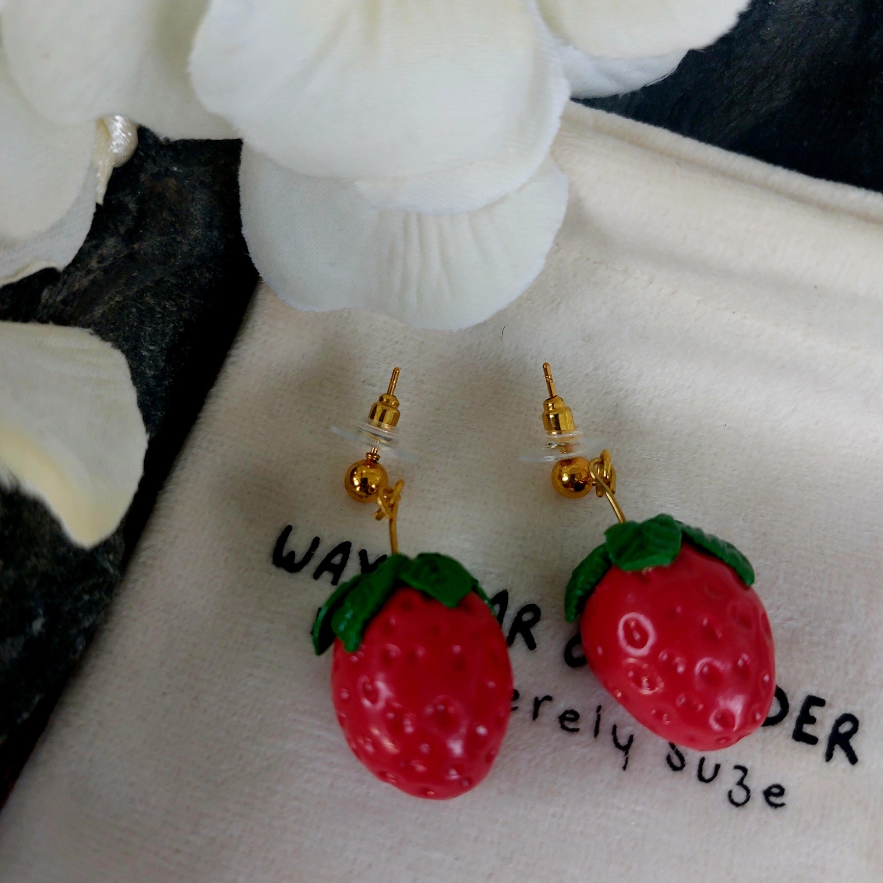 Strawberry Earrings | Food Inspired Statement Earrings