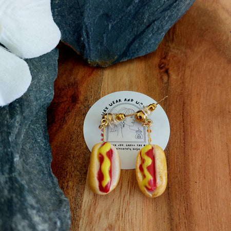 Hot Dog Earrings | Food Inspired Statement Earrings