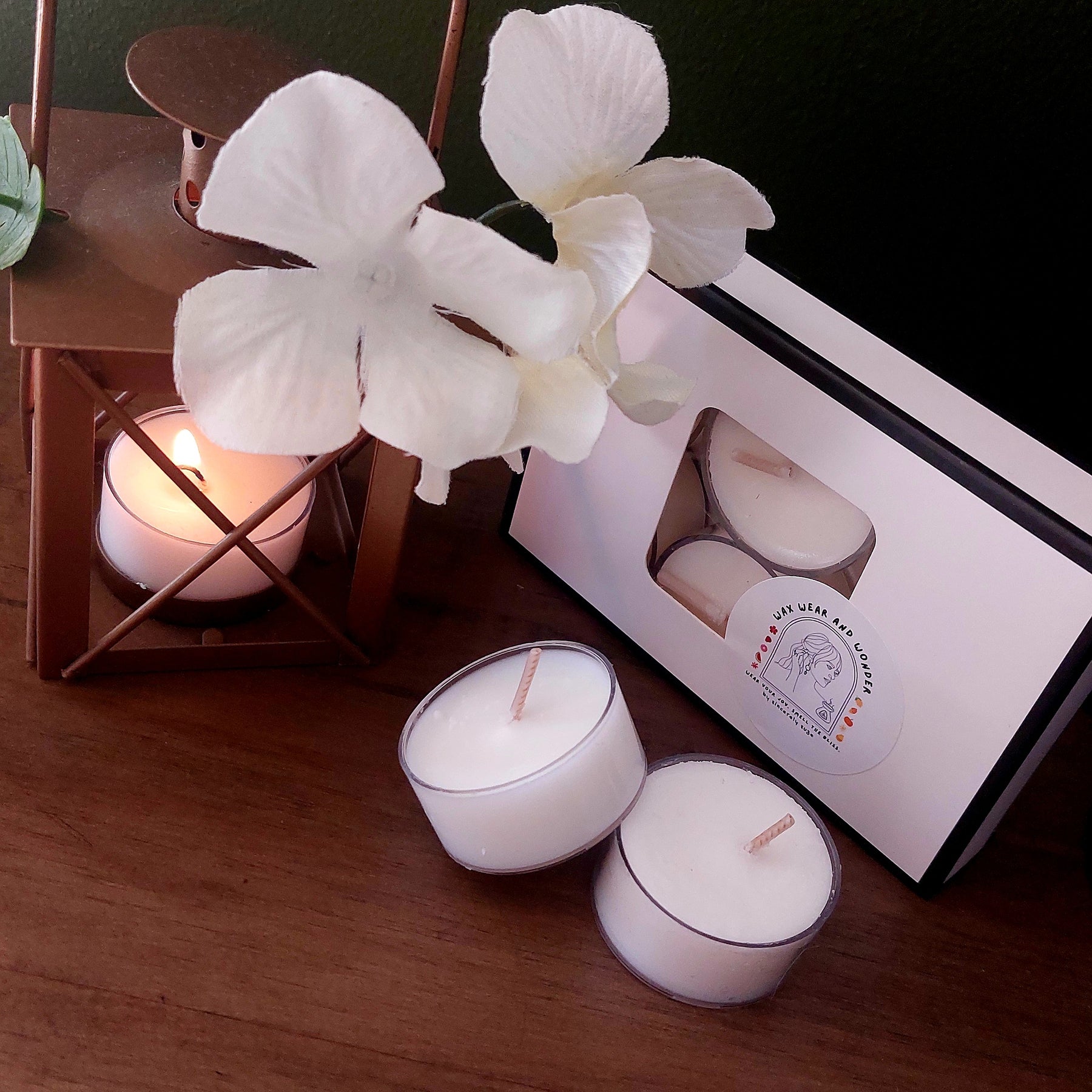Soy Tea Light Candles - Pack of 6 | Unscented Glow