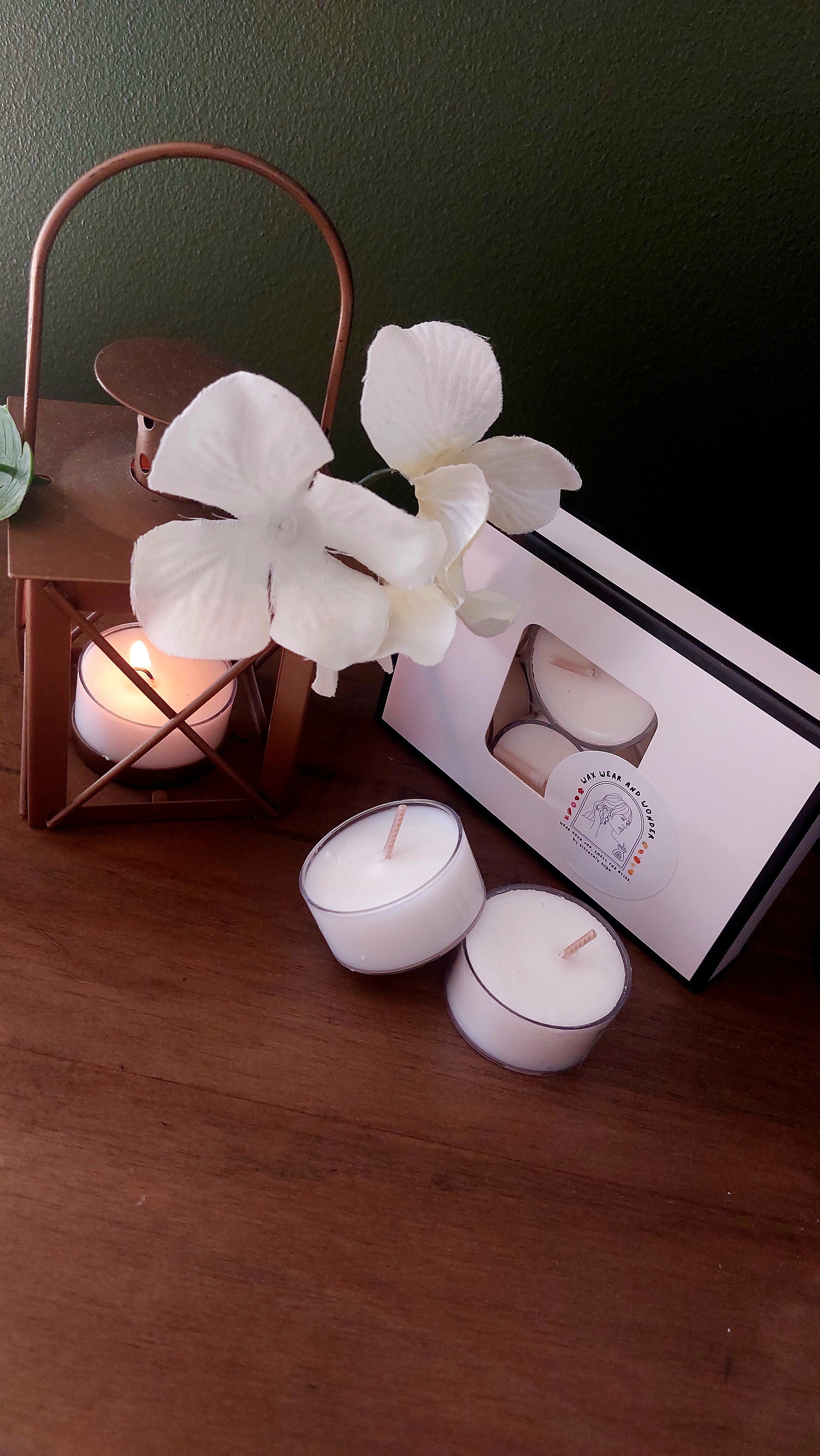Soy Tea Light Candles - Pack of 6 | Unscented Glow
