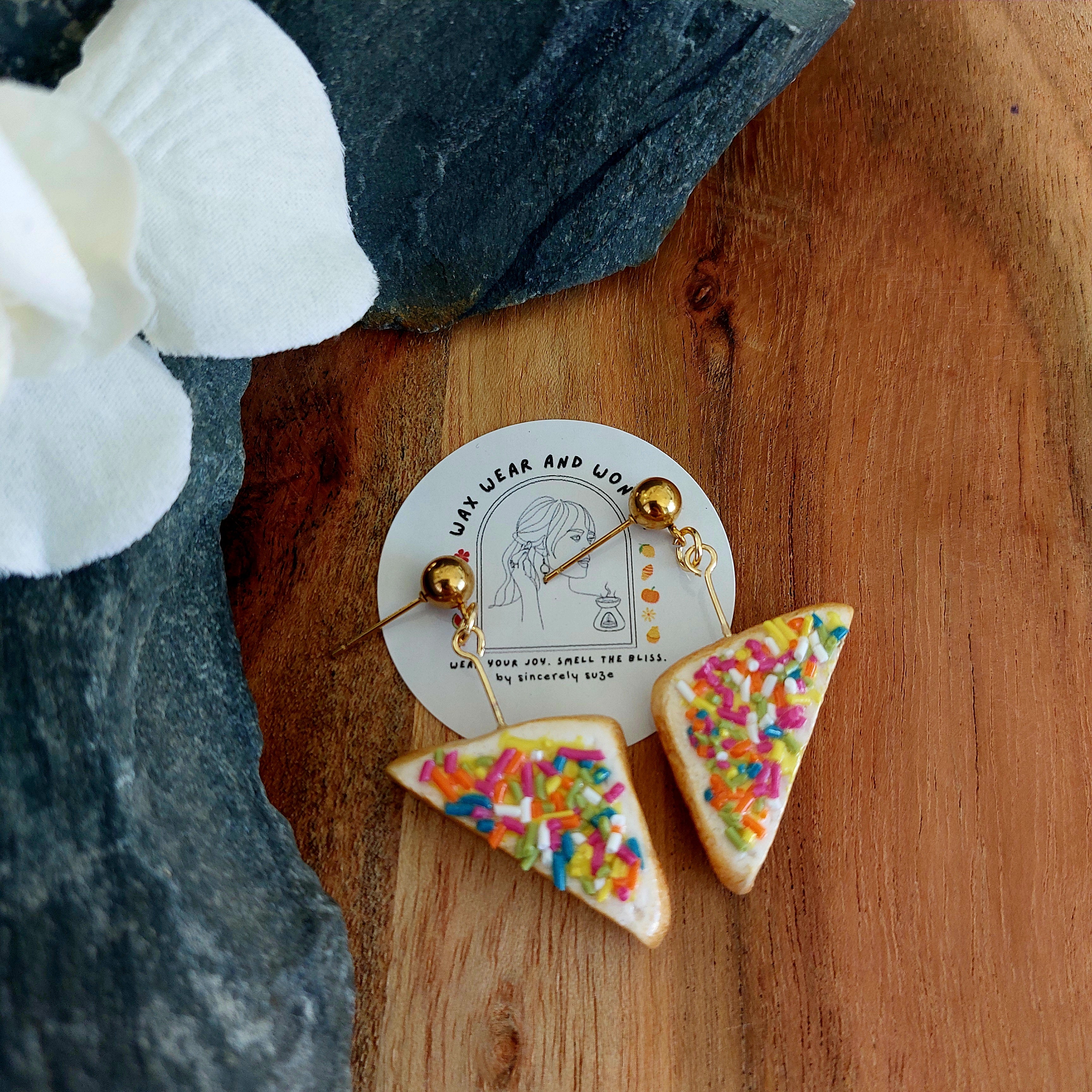 Fairy Bread Earrings | Food Inspired Statement Earrings