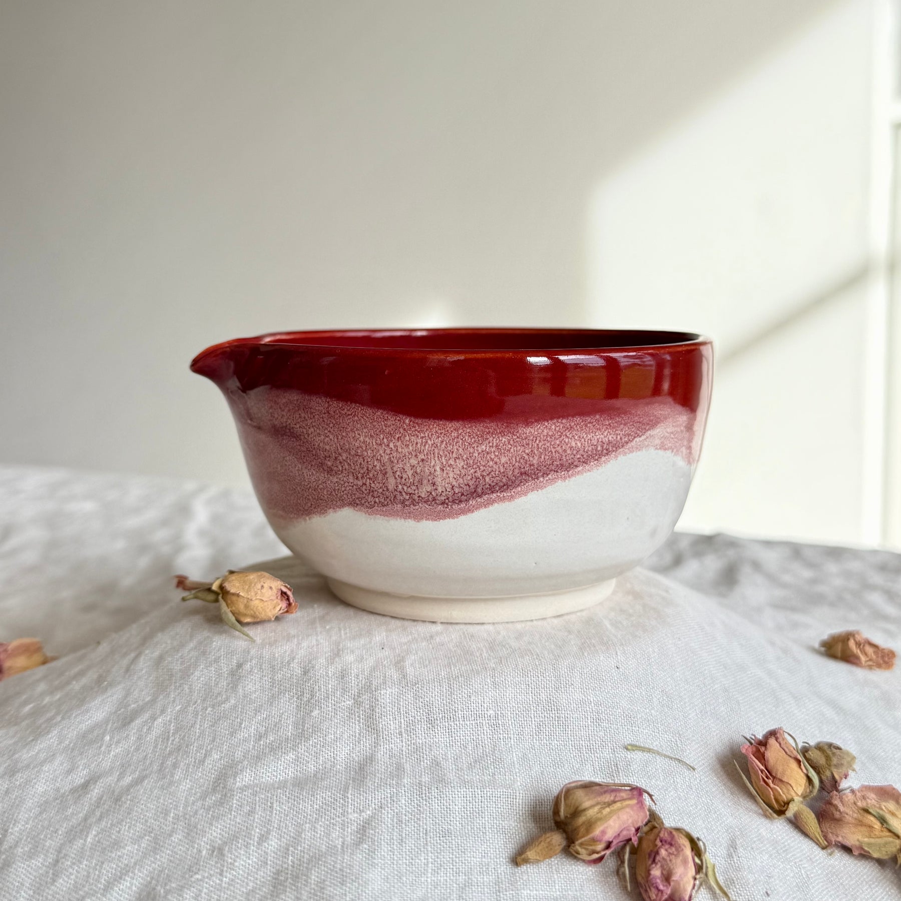 Handmade Matcha Chawan Bowl | Ceremonial Tea Bowl | Optional Whisk, Bamboo Scoop & Sieve | Wheel Thrown Pottery