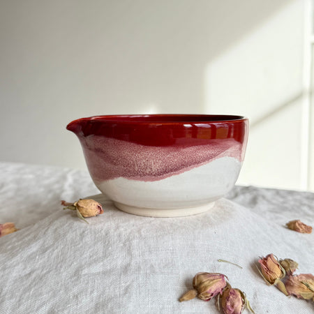 Handmade Matcha Chawan Bowl | Ceremonial Tea Bowl | Optional Whisk, Bamboo Scoop & Sieve | Wheel Thrown Pottery