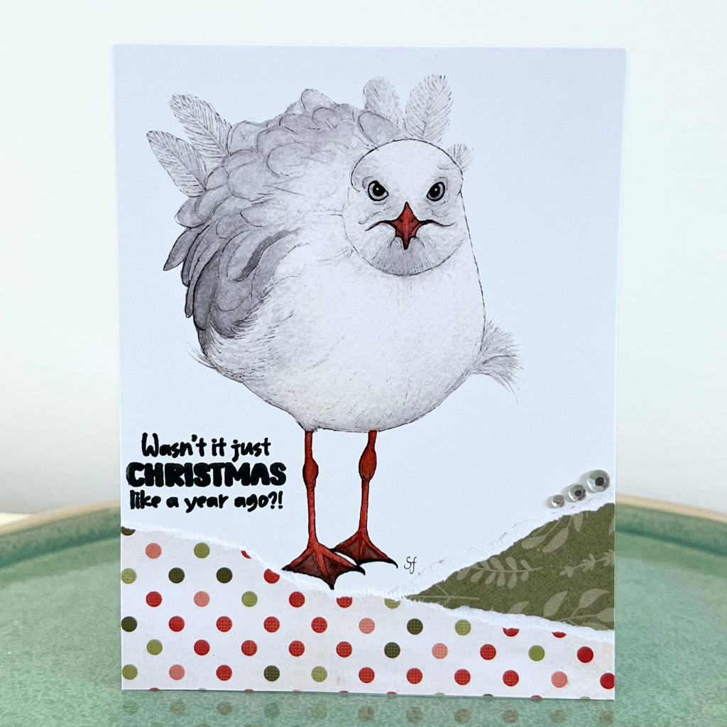 Christmas card - seagulls and cockatoos (choice of options)