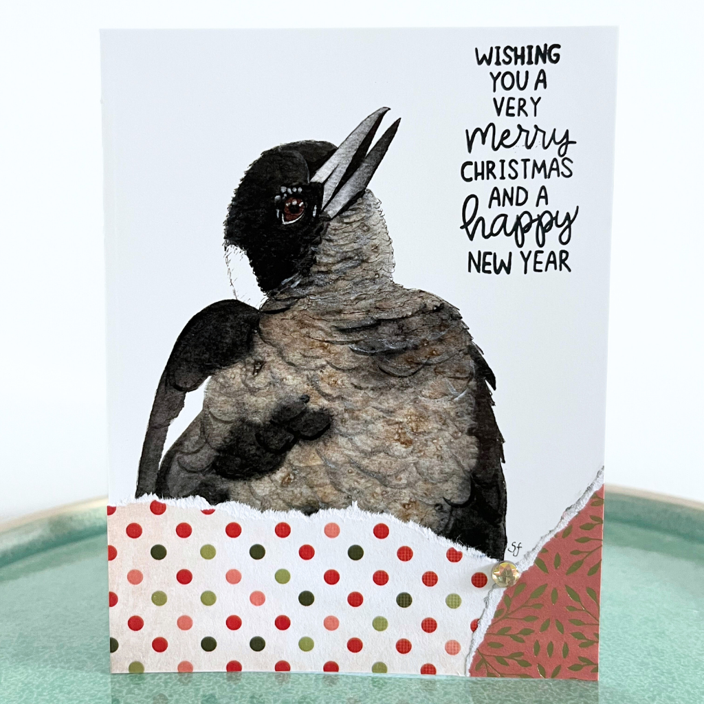 Christmas card - magpies & more Aussie birds (choice of options)