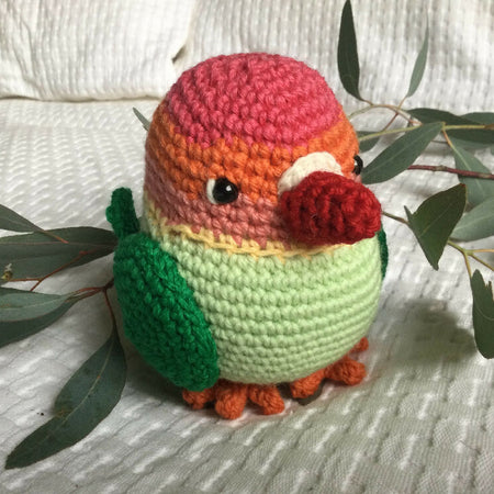 Small & Large Love Bird - crocheted toy