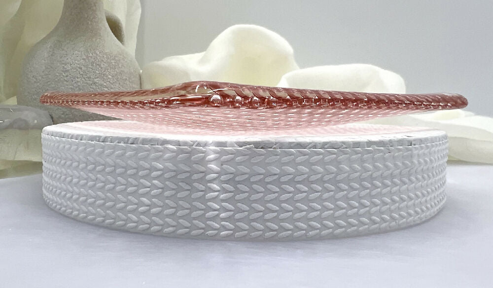 Coral Bubble Plate - side view