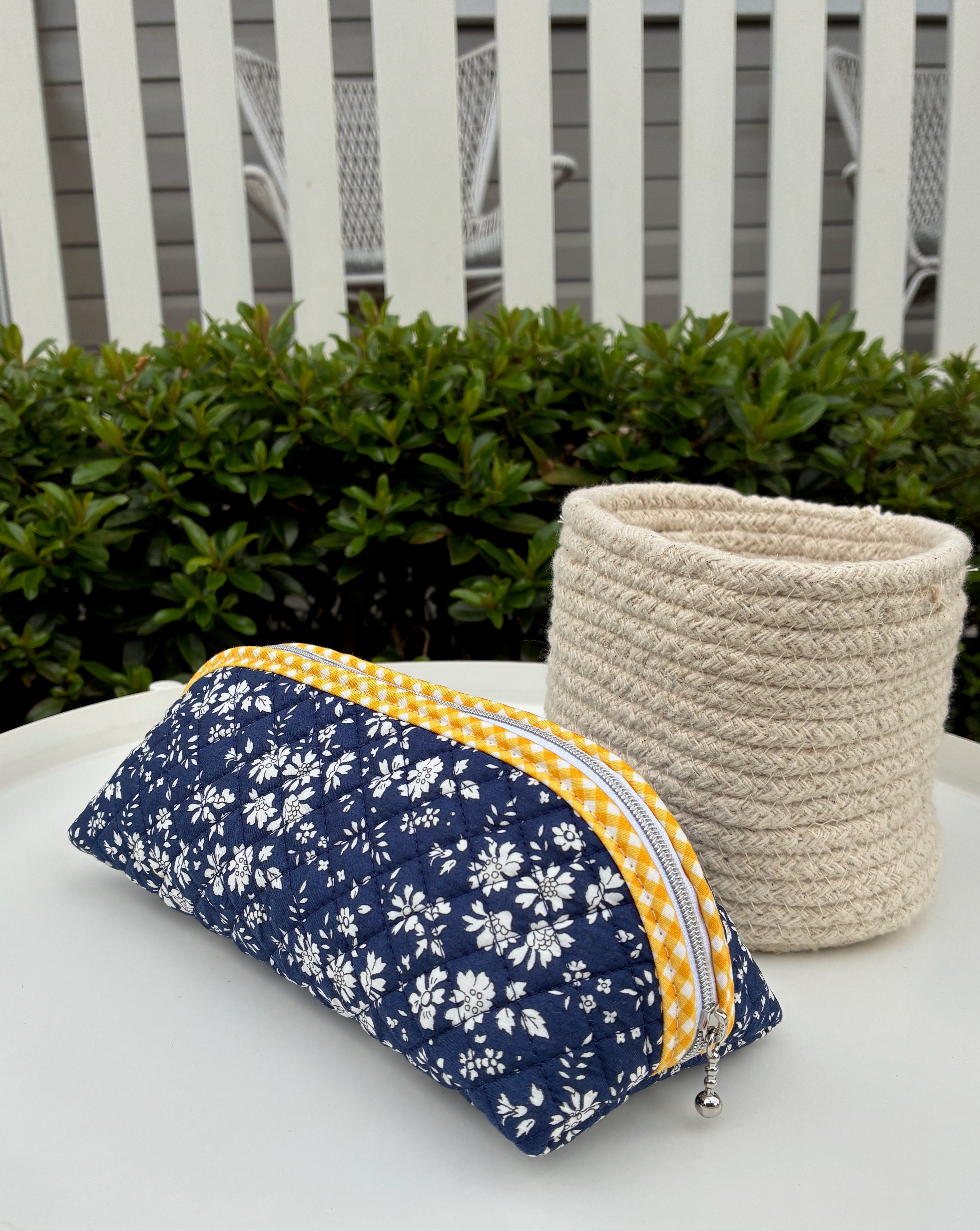 Quilted Trixie Zip Pouch – Capel A (Liberty of London)