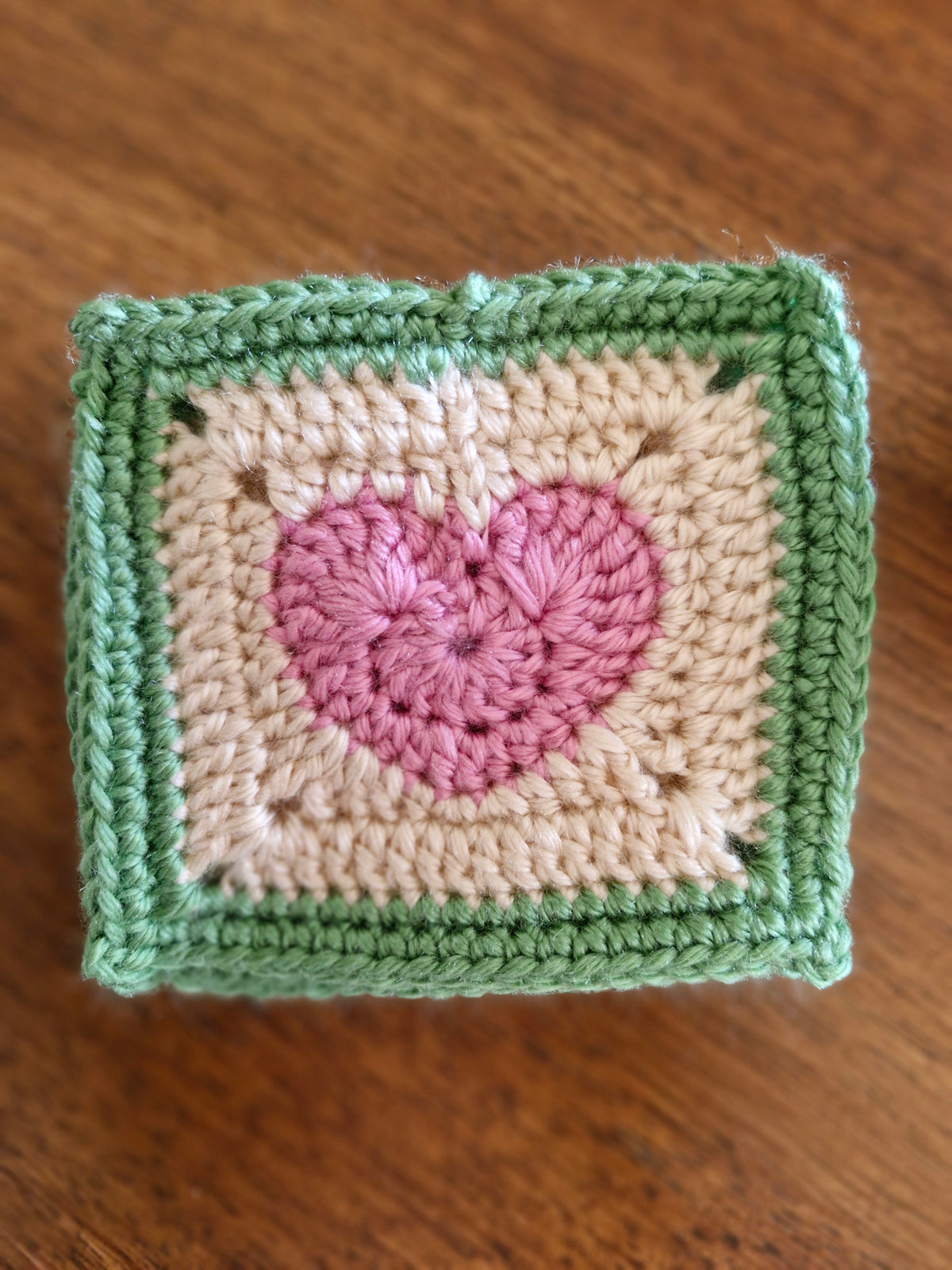 Handmade Crochet Heart Coasters