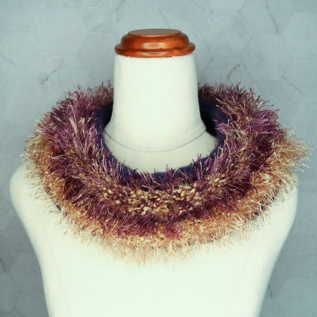 Paris Lavender Hand Knitted Cowl