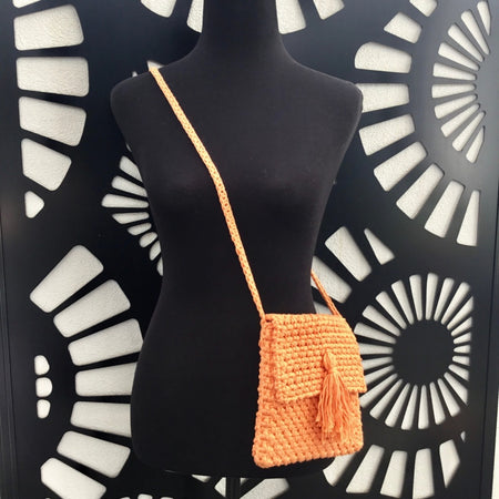 Crocheted Cross Body Bag