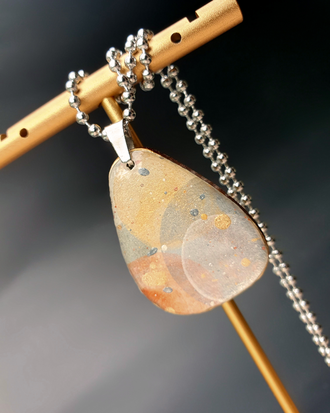 The Desert Dreaming Collection | Resin art jewellery | Medium dangle and stud earrings | Brooch | Pendants