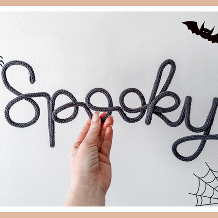 Spooky sign Halloween