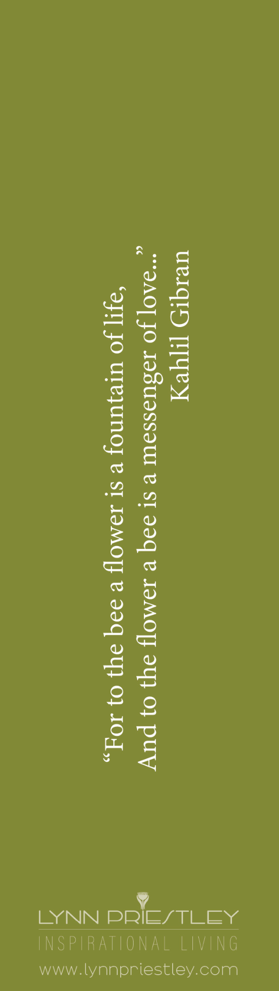 Flowery Bees Bookmark