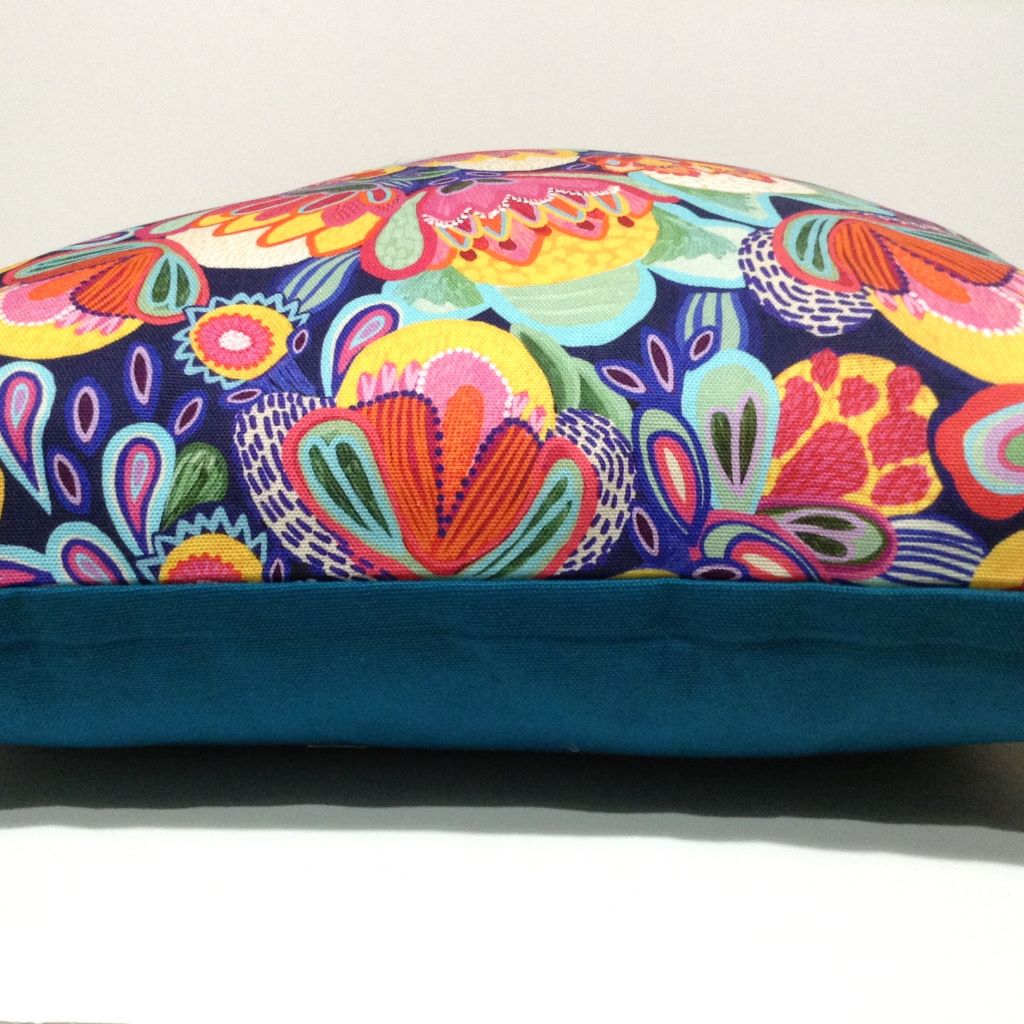 Native floral cushion cover- Coastal living