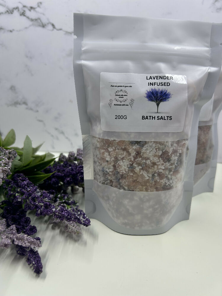 Lavender infused bath salts