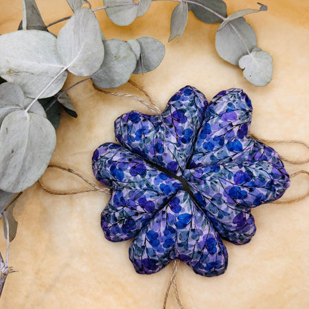 Handmade Floral Purple Hearts