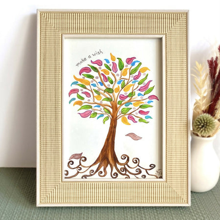 “Wishing Tree” original artwork | Watercolour on paper | Framed 18cm x 23cm