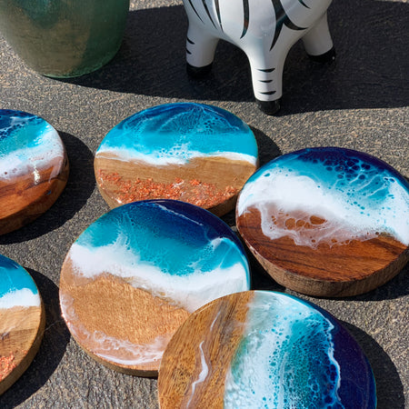 Ocean Waves coasters | set of coasters | home decor | homewares | Xmas gift | Gift