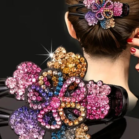 Handmade - Three Dimensional Vintage Flower Hair Clip