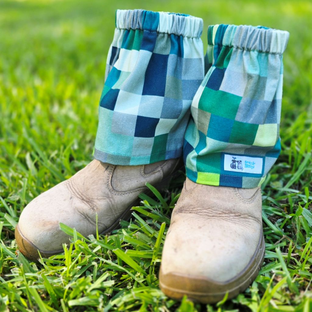 Sock/Boot Protectors - Mini Lines or Green Squares