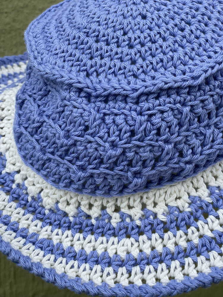 Blue & White Toddler Bucket Hat