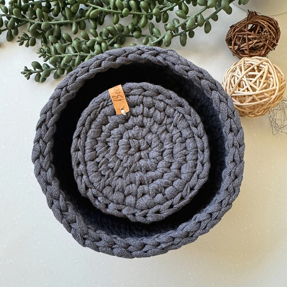 Coasters | Handmade crochet | Diesel Blue | Home Decor | Gift under $50