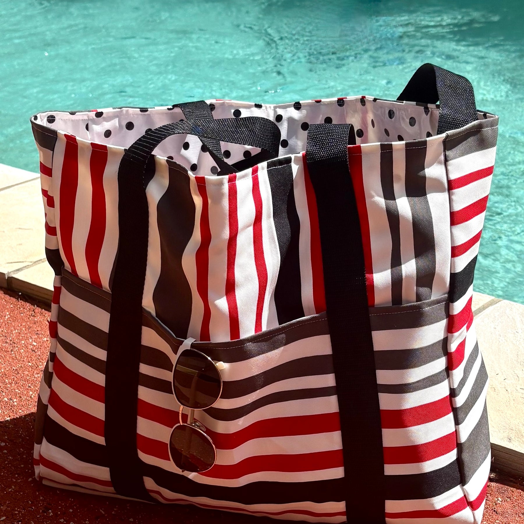Striped Beach Bag