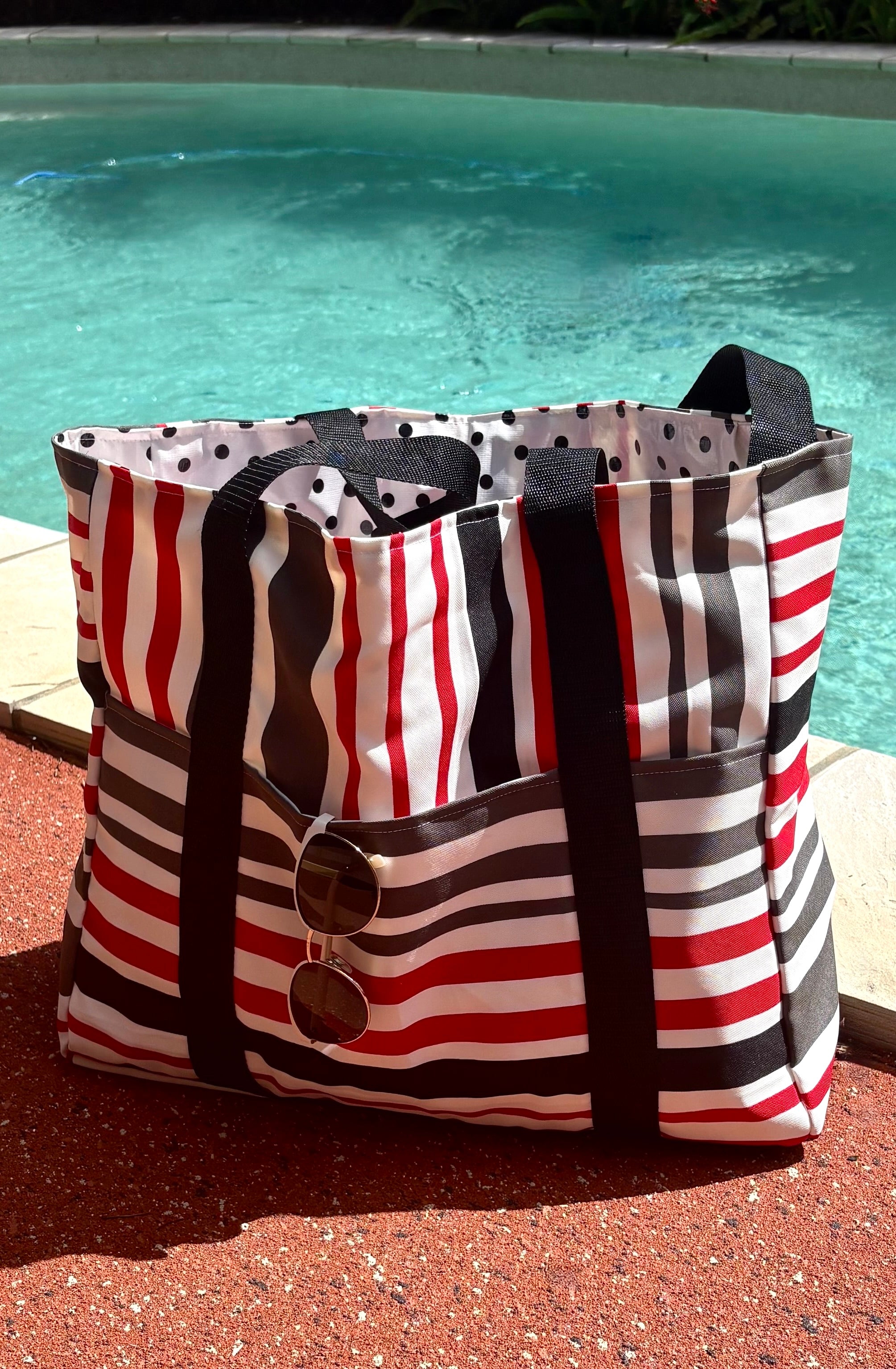 Striped Beach Bag