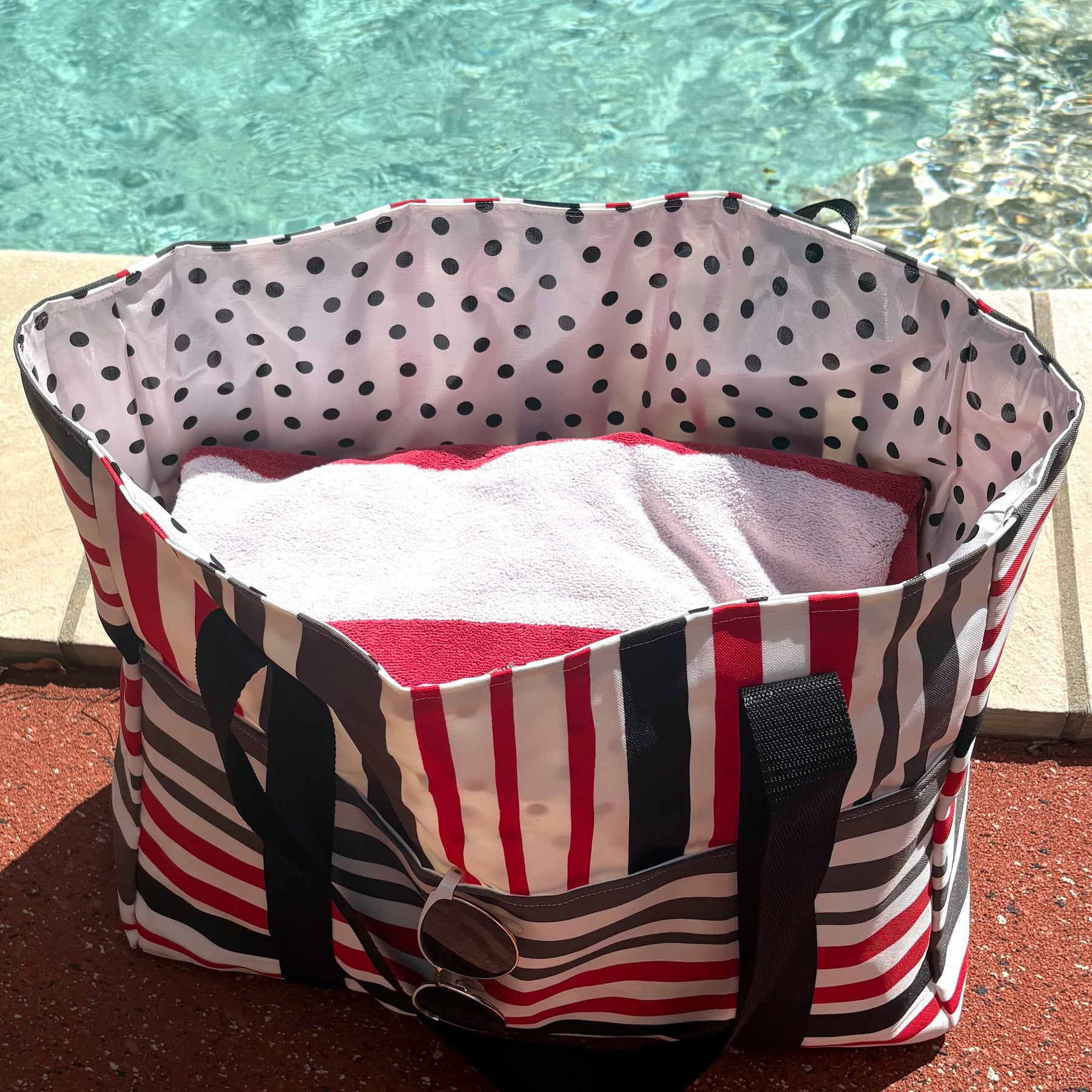 Striped Beach Bag