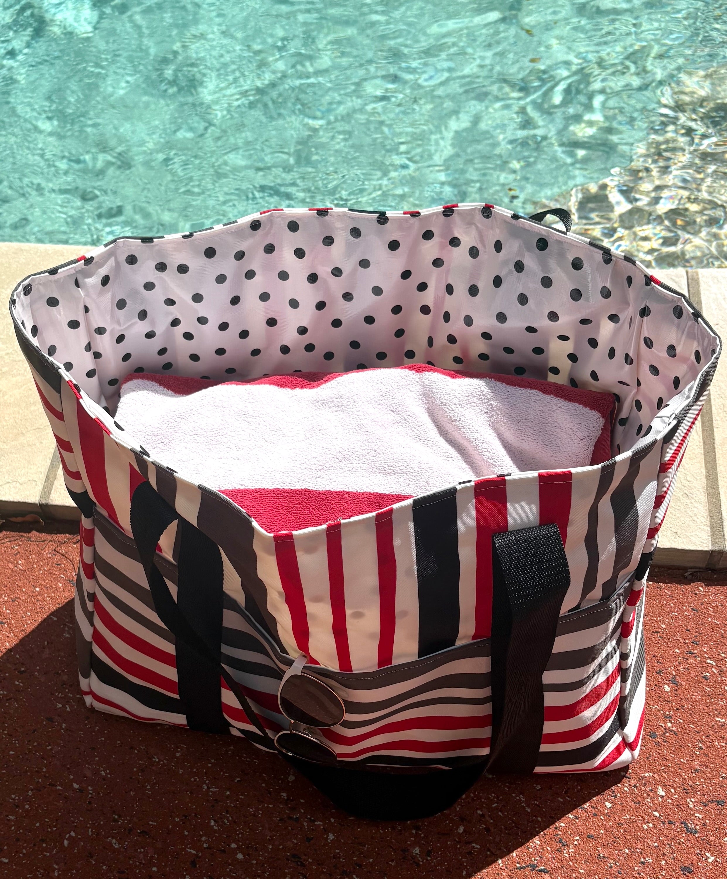 Striped Beach Bag